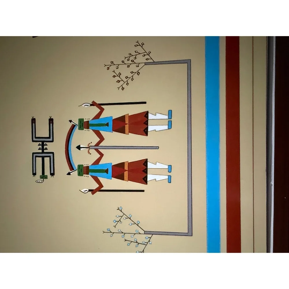 Pimpernel Sandpainting Place Mats Navajo‎ Del Pavate Set of 4 Cork Back England